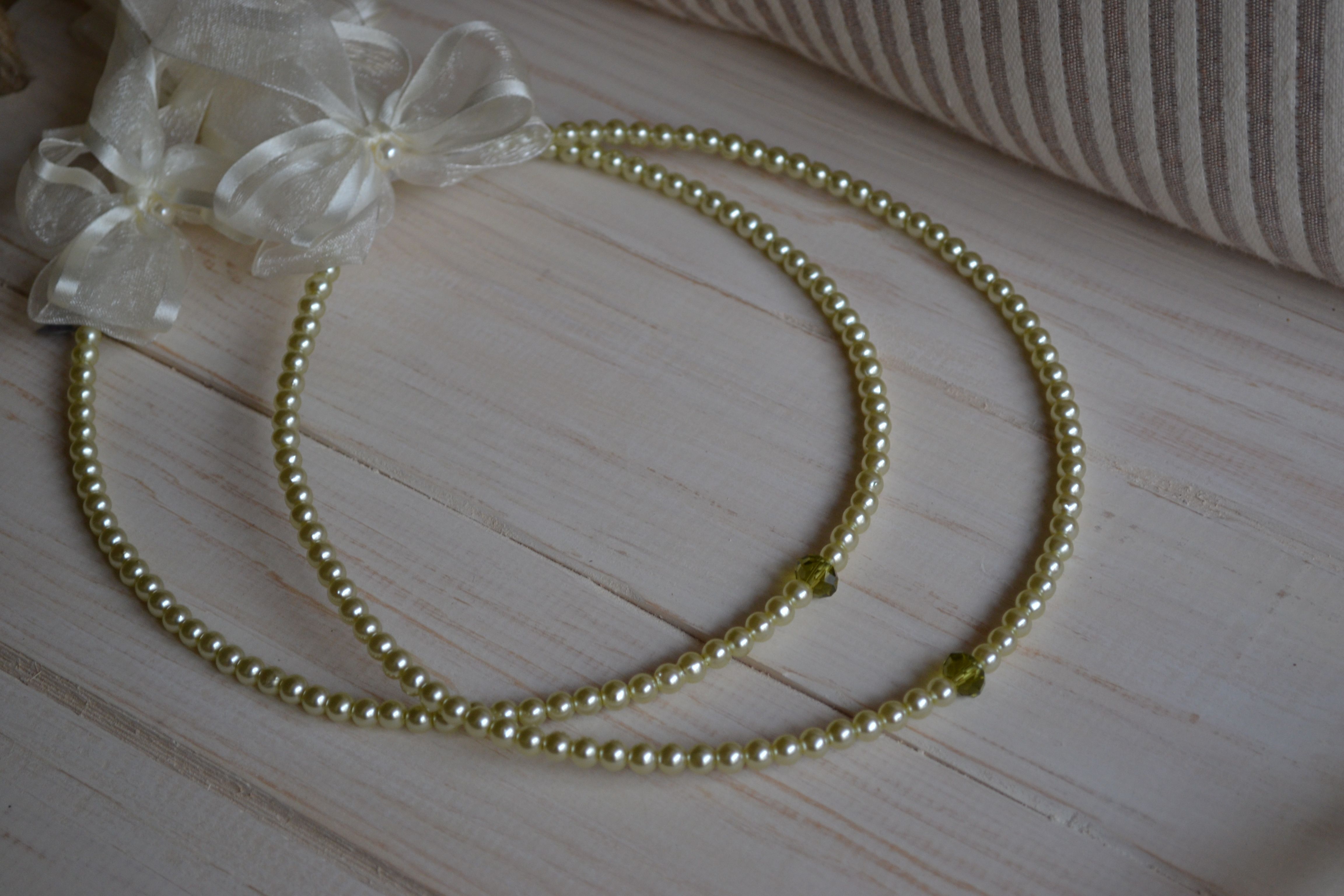 Στέφανα με πέρλες και strass