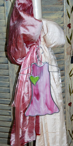 Λαμπάδα από σαντούκ μετάξι σε χρώματα ιβουάρ και σάπιο μήλο 